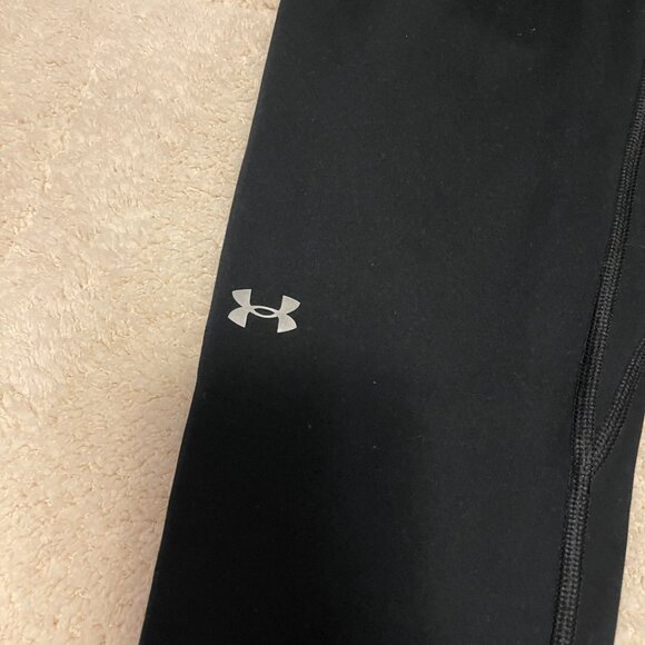 Under Armour Womens Black Compression Leggings With High Waist & Side Pockets Si - Picture 10 of 13